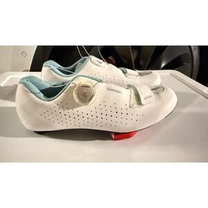 Shimano SH-RP5W Women’s Cycling Shoes – Size 39 (White/Teal)